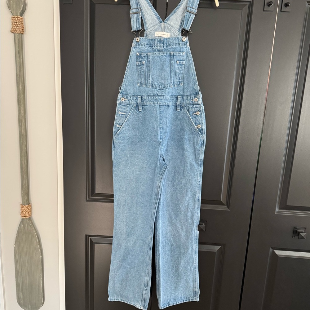 Abercrombie & Fitch Light Blue Women Jeans Overalls